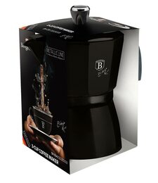 BERLINGERHAUS Konvice na espresso 3 šálky Shiny Black Collection BH-6941