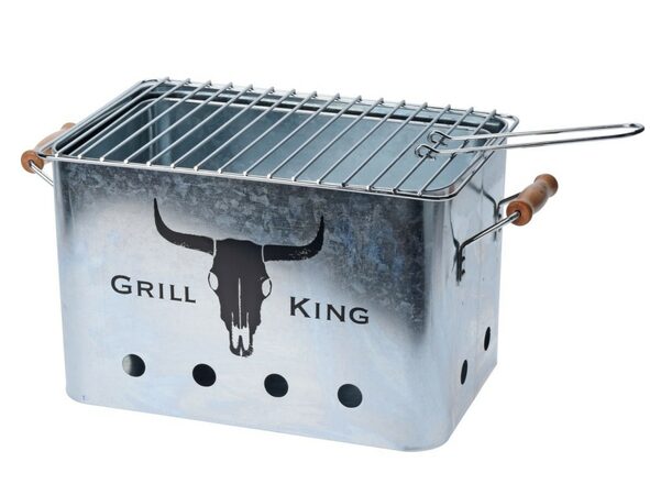 PROGARDEN Gril přenosný piknikový GRILL KING stříbrná KO-C80216100