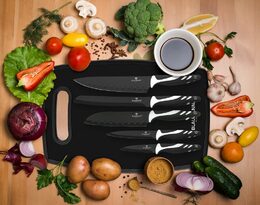 BLAUMANN Sada nožů s nepřilnavým povrchem + prkénko 6 ks NonStick Chef BL-5008