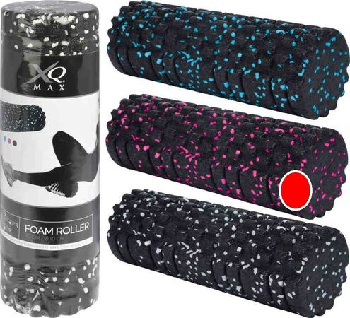 XQMAX Jóga válec pěnový Foam Roller s výstupky 10 x 30 cm růžová KO-8CS000320ruzo