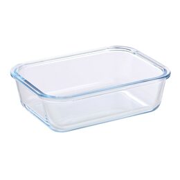 BERGNER Dóza na potraviny skleněná se zaklapovacím víkem 1,5l BG-25026-RD