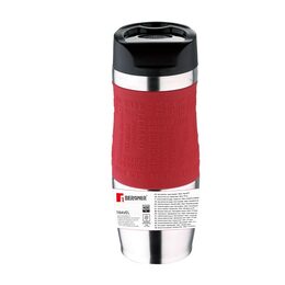 BERGNER Termohrnek s protiskluzovým úchopem 400 ml červená BG-5958-RD