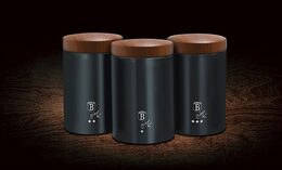 BERLINGERHAUS Dóza na potraviny sada 3 ks Ebony Line Rosewood BH-6454