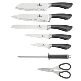 BERLINGERHAUS Sada nožů ve stojanu nerez 8 ks Carbon PRO Line BH-2476