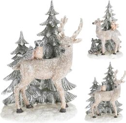 HOMESTYLING Vánoční dekorace stojící 20 cm LAŇ KO-APF475070lan