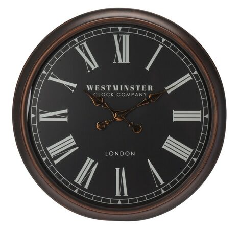 SEGNALE Hodiny nástěnné WESTMINSTER 76 cm černá KO-KL5000220