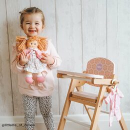 Panenka Bigjigs Toys látková Poppy, 28 cm