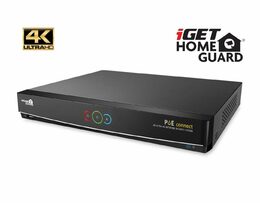 Kamerový set iGET HOMEGUARD HGNVK84904 Ultra HD 4K systém s PoE napájením, 8-kanálové NVR + 4x HGNVK936CAM 4K