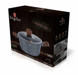 BERLINGERHAUS Kastrol s mramorovým povrchem a poklicí 28 cm Forest Line BH-1198