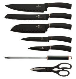 BERLINGERHAUS Sada nožů ve stojanu 8 ks Black Rose Collection BH-2421