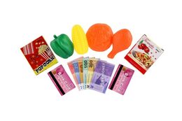 Pokladna digitální plast 16x17cm s doplňky na baterie se světlem, zvukem 2 barvy v krabici 33x20x15