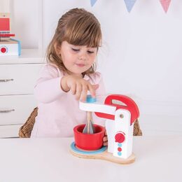 Bigjigs Toys Dřevěný kuchyňský robot - poškozený obal
