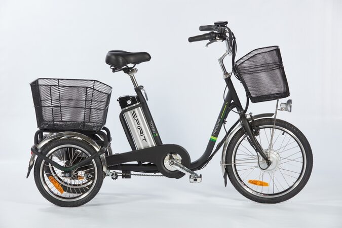 Elektrokolo Spirit SHOPPING2, tříkolka černá, 250W, 36V/13Ah neorig. krabice