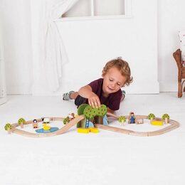 Hračka Bigjigs Rail Dřevěná vláčkodráha farma
