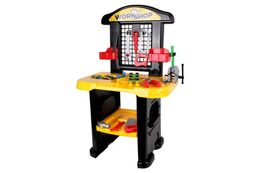 Teddies stůl ponk s nářadím plast v krabici 48x57x15cm