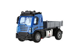 Auto RC nákladní s korbou plast 12cm 27MHz na dálk.ovl. na baterie se světlem v krab. 16x18x8cm