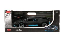 Auto RC Buggatti Divo šedé plast 32cm 2,4GHz na dálk. ovládání na baterie v krabici 43x18x25cm