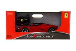 Auto RC Ferrari červené plast 32cm 2,4GHz na dálk. ovládání na baterie v krabici 43x19x23cm