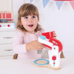 Bigjigs Toys Dřevěný kuchyňský robot - poškozený obal