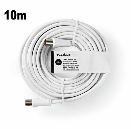 Nedis CSGT40000WT100 koaxialní kabel 10m