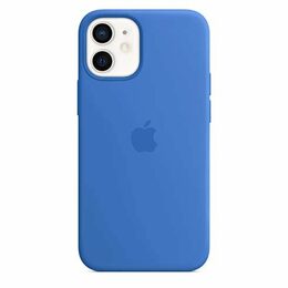 Kryt Apple silikonový s MagSafe pro iPhone 12 mini - modrý