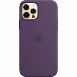 Kryt Apple silikonový s MagSafe pro iPhone 12 a 12 Pro - fialový