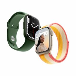 Hodinky Apple Watch series 7 GPS, 45mm, Midnight Aluminium Case with Midnight Sport Band-Regular