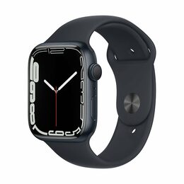 Hodinky Apple Watch series 7 GPS, 45mm, Midnight Aluminium Case with Midnight Sport Band-Regular
