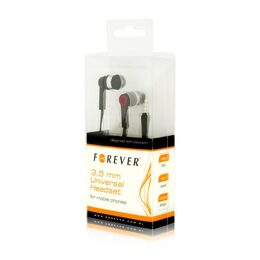 Přenosná stereo sluchátka Forever mini jack 3,5 mm