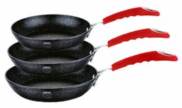 BERLINGERHAUS Sada nádobí s mramorovým povrchem 10 ks Black Stone Touch Line BH-1166