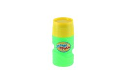 Bublifuk pistole plast 12x11cm + náplň na setrvačník 2 barvy na kartě