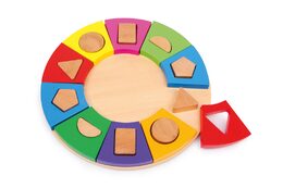 Small Foot  Dřevěné puzzle třídění tvarů - poškozený obal