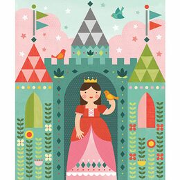 Petit Collage Puzzle v tubě  Královský hrad - poškozen kovový obal hračky