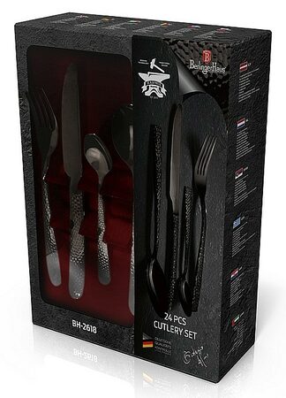 BERLINGERHAUS Sada příborů 24 ks nerez Royal Black Collection BH-2618