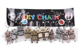Přívěšek na klíče/Klíčenka robot kov 10cm 3 barvy 12ks na kartě