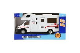 Auto obytné kov/plast 17cm na zpětné natažení v krabičce 20x10x6cm