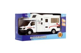 Auto obytné kov/plast 17cm na zpětné natažení v krabičce 20x10x6cm