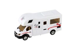 Auto obytné kov/plast 17cm na zpětné natažení v krabičce 20x10x6cm