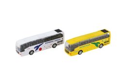 Autobus plast 16cm na baterie se zvukem se světlem na zpětné natažení 4 barvy v krabičce 24ks v boxu
