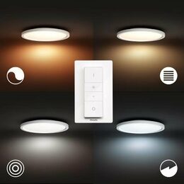 Stropní svítidlo Philips 32164/31/P6 Hue Aurelle White Ambiance panel kulatý 30cm - bílé