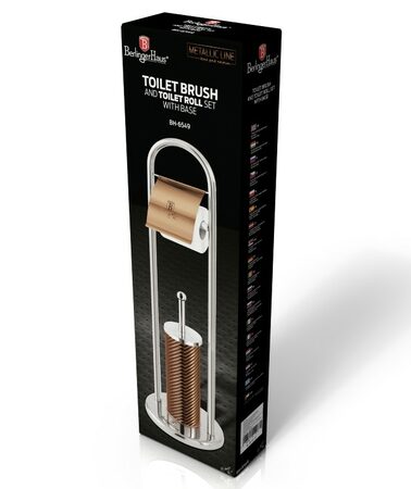 BERLINGERHAUS WC sada nerez Rosegold Metallic Line 80 cm BH-6549