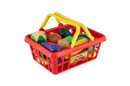 Teddies Nákupní košík ovoce/zelenina 25ks plast 28x13x22cm v síťce