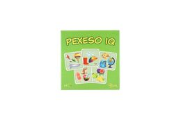Pexeso IQ papírové společenská hra 32 obrázkových dvojic v papírové krabičce 8x8cm