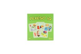 Pexeso IQ papírové společenská hra 32 obrázkových dvojic v papírové krabičce 8x8cm