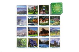 Pexeso Tatry papírové společenská hra 32 obrázkových dvojic v papírové krabičce 8x8cm
