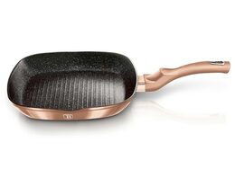 BERLINGERHAUS Pánev grilovací s mramorovým povrchem 28 cm Rosegold Metallic Line BH-1521