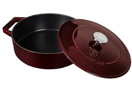 BERLINGERHAUS Pekáč litinový s poklicí 26 cm Burgundy Line BH-6498