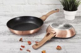BERLINGERHAUS Pánev s mramorovým povrchem sada 3 ks Rosegold Metallic Line BH-1279