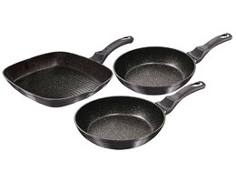 BERLINGERHAUS Sada pánví s mramorovým povrchem 3 ks Carbon PRO Line BH-6904