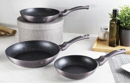 BERLINGERHAUS Sada pánví s mramorovým povrchem 3 ks Carbon PRO Line BH-6904